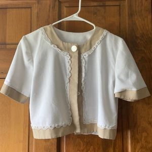 vintage cropped cardigan